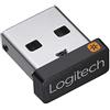 Logitech USB Unifying Receiver Tecnologia Wireless 2.4 GHz, Porta USB Compatibile Con ‎Tutti I Dispositivi Logitech Unifying, Come Mouse e Tastiera Wireless, PC/Mac/Laptop, Nero