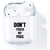 AKABEILA Airpods Custodia Case Cute, Compatibile con Apple Airpods 2 Generazione Custodia Trasparente Silicone Air pods 1 Custodia Protettiva Accessori [LED Visibile sul Front] Custodia Protettiva