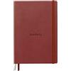 RHODIA 194153C - Taccuino rigido Goalbook Creation color anguria - A5 - 14,8X21cm - Uni - 100 pag. Carta Clairefontaine tecnica Lavis Bianca 200 g/m² - 2 nastri - COPERTINA Simil Cuoio