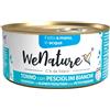 WeNature Cibo Umido Per Gatti - 12x85 gr - IN ACQUA DI COTTURA - Tonno con Pesciolini Bianchi