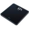 Beurer GS 400 SignatureLine Black Bilancia in Vetro con Portata Fino a 200 kg, 31 x 31 cm, Nero