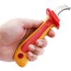 Generic Coltello Spelafili, Coltello Spelafili Isolato Antimagnetico 1000V per Elettricista, Adatto per Utensili Elettricista, Spingere o Tirare per Rimuovere la Guaina Dal Cavo,