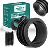 Millto™ Raccordo Riduttore per Tubo di Scarico Grondaia 90/110 Connettore in Gomma Adattatore per Raccordi Grondaia Giunto per Sistema di Raccolta Acqua Piovana
