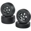 Carson 500900027 - Set Pneumatici 1:10 all Terrain, Accessori per modellismo, Colore: Nero