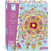 Janod - Kit Pittura Arcobaleno Mandala - Les Ateliers du Calme - attività Creative per Bambini - 4 Quadretti da Realizzare - capacità Fino-Motorie e Concentrazione - dai 7 Anni, J7992
