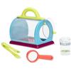 B. toys Bug Bungalow, set esterno per catturare e osservare insetti | Set da 4 pezzi con custodia in rete, contenitore con coperchio d'ingrandimento, pinzette e lente d'ingrandimento, 3+ anni