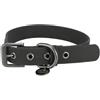 TRIXIE Collare per cani CityStyle S-M: collo 30 - 37 cm/20 mm nero - Collare in PVC di alta qualità per cani di taglia piccola, media regolabile, impermeabile e lavabile, 1971401