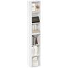 Furinno LUDER Libreria, libreria moderna alta a 6 ripiani, libreria with ripiani aperti, 23.6 x 30.5 x 180.3 cm, per soggiorno, camera da letto, ufficio domestico, bianco