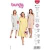 burdastyle Cartamodello 5907 | Abiti con scollo a V da cucire | Donna, Taglia 34-48 | Livello di cucito: molto leggero