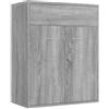 vidaXL Credenza Grigio Sonoma 60x30x75 cm in Legno Multistrato