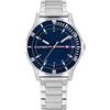 Tommy Hilfiger Orologio Bambino Quadrante Blu, Bracciale in Acciaio Inox, Cassa 34mm, Lunetta in Alluminio, Quarzo, 5 ATM