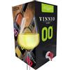 VINNIO - Vino Bianco Analcolico 0,0 Premium | Bag in Box Da 10 Litri | Equivalen