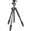 Manfrotto Element MII - Treppiede in alluminio a 4 sezioni con testa a sfera, colore: Nero