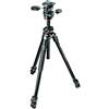 Manfrotto Treppiede con Testa 10 Kg SERIE 290 Kit Dual con Testa 3 Vie Black