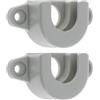 cyclingcolors 2x Supporto per albero tapparella per cuscinetto Ø 28mm esterno in PVC grigio Accessorio Terminale di fissaggio per finestra