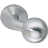 MARCHESI Maniglia per porta a gomito, ø 50 mm, pomello per porta su rosetta, filettatura M12, pomello rotondo, in acciaio inox opaco