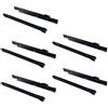 Emuca - Guida-Binario con Cuscinetti a Rulli per Cassetto, Verniciato Nero, 300 mm, Set di 5
