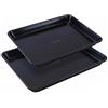 Nutrichef Teglie da Forno Antiaderenti Set 2 Pezzi, Teglie Forno 38x28cm e 33x23cm, per Dolci, Pizza, Pane, Biscotti, Facile da Pulire e Lavastoviglie Sicura