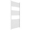 ERCOS Scaldasalviette Termoarredo Bagno Dimensioni 600x1200 MM Radiatore Colore Bianco, Attacchi da 1/2 Fornito Con Kit Montaggio