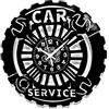 Instant Karma Clocks | Orologio Da Parete | Car Service | Autofficina | Meccanico Carrozziere Riparazioni Auto (Nero 02)