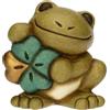 THUN - Mini rana Franky portafortuna - ceramica - Collezione Animali - 5,2 x 4,3 x 5,2 cm