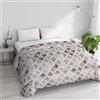 Italian Bed Linen Trapunta Invernale Imbottita Letto Matrimoniale 250x245cm DoubleFace BASIC fantasia FLORENCE, Made in Italy - Piumino Reversibile in morbida Microfibra 200gr/mq - Piumone Lavabile in Lavatrice