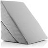 InnovaGoods - Cuscino Triangolare Ergonomico Multiposizione, Memory Foam Ad Alta Densità, Ideale per Lettura e Relax, Rimovibile e Lavabile, Grigio, Mediano, Memory Foam