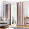 Fusion tende con occhielli, 100% cotone, blush, 228,6 cm larghezza x 182,9 cm goccia (229 x 183 cm)