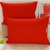 PETTI Artigiani Italiani - Coppia di Federe Cuscino 50x30 cm in Microfibra, Cuscini Arredo Camera da Letto, Divano, Set 2 Fodere Copricuscino, Federa Tinta Unita Rosso, 100% Made in Italy