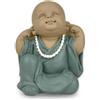 Zen Light Zen'Light Statua Buddha Bonze Rebelion posizione iconica - Non sentire nulla - Buddha simbolico - Zen e atmosfera rilassante - Decorazione Feng Shui - H 10,5 cm