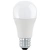 Eglo LED E27 dimmerabile, lampadina 11 Watt (equivalente a 75 Watt), 1055 Lumen, 3000 Kelvin, illuminante bianco caldo, lampada bianco opale, A60, Ø 6 cm