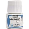 Pebeo - Setacolor, Colore per Tessuti Opaco 45 ml, Colore: Bianco