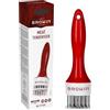 Browin MultiDepot 311402-Tritacarne per ammorbidire, Preparazione di bistecche, Inossidabile Browin 311402 Tenderizer per Carne, Forma Rotonda, Acciaio Inox, Taglia: M, plastica, Bianco/Rosso