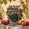 Ceramiche di Caltagirone Sofia Testa Medusa h 20 cm — Lustro Glicine | Ceramica Caltagirone - 20 cm / Giardini Dell'Eden