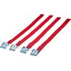 CORA : Cora 510330320, Set 4 Chinghietti Ricambio, con fibbia metallica per il fissagio delle ruote ai portabici, lunghezza chinghia con fibbia 38 cm