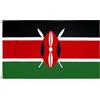 AZ FLAG Bandiera Kenya 90x60 cm Keniota Poliestere 100D 2 Occhielli | Uso interno ed esterno bandiera decorativa doppie cuciture e bordi rinforzati con occhielli metallici
