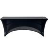 Aktive 61545 - Copertura per tavolo da giardino nera | Protezione elastica per tavolo 180x61x76cm | Copertura per mobili da giardino ad alta resistenza con fissaggio rinforzato