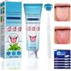 DGUSO Pulisci Lingua, 1 Gel per lingua (50 g) + 1 Spazzolino Lingua, Pulitore Lingua della Lingua Combatte Efficacemente l'alitosi e Fresh Breath, il Tongue Cleaner per Oral Care, Remove Bad Breath