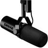 Shure SM7dB-Microfono dinamico, ideale per applicazioni broadcast, podcast/registrazione, ampia risposta in frequenza, suono caldo e omogeneo, costruzione solida, protezione antivento staccabile-Nero