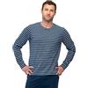 greenjama Maglia a Maniche Lunghe da Uomo Ringel Pigiama, Ultramarine, XL, Blu Oltremare, XL