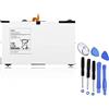 HUBEI EB-BT810ABA EB-BT810ABE Sostituzione batteria tablet per Samsung Galaxy Tab S2 9.7 SM-T810 T810X T813 T815 T815C T815X T815Y T817 T817A T817W T817T T817P T817X T817V T818 T818A T818V (3.85V 22.6Wh)
