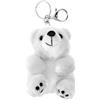 ifundom Morbido portachiavi Orso polare in morbido cotone peluche carino ciondolo per borsa zaino e auto accessori da viaggio leggeri 4,13 x 2,95 x 2,76 pollici