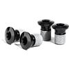 Shimano Spares FC-RX810 Bullone di fissaggio ingranaggi, M8 x 9, confezione da 4, nero