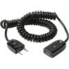 Vimar 0P32322 Cavo Prolunga Estensibile a spirale, spina 2P 10 A 250 V~, 2 x 0.75, 3 metri, adatto all'alimentazione di apparecchi di classe II, Nero