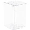 BENECREAT 40 Scatole Regalo Rettangolari in PVC Trasparente, 4x4x6cm | Realizzato in PVC Trasparente, per Feste di Matrimonio, per Contenere Caramelle, Cioccolatini e Torta al Caramello