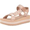 GUESS Avin, Sandali con Zeppa Donna, Oro Rosa, 36 EU