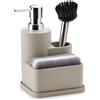 WD LifeStyle Set Contenitore Sapone, Spugna e Spazzola