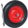BAKAJI Ruota Pneumatica per Carriola 38cm Gomma 3.50-8 Modello Vespa Peso Massimo 180kg