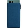 Adore June Classic Blu-Oceano Custodia compatibile con Galaxy S25 Ultra / S24 Ultra / S23 Ultra / S22 Ultra, Tessuto Resistente con Display di Pulizia Effetto