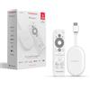 Thomson Go Cast 152 Dongle Streaming, 4K UHD Google TV, Controllo Vocale, Google Cast, Dolby Atmos, Dolby Digital+, HDR10, Portatile, 2 GB RAM, 32 GB Memoria - Bianco
